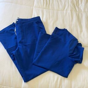 Figs WINNING BLUE scrub set size L